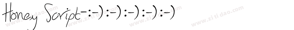 Honey Script字体转换